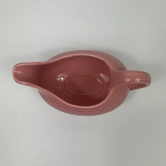 Fiestaware Rose Pink Gravy Boat Homer Laughlin USA - Picture 5 of 8